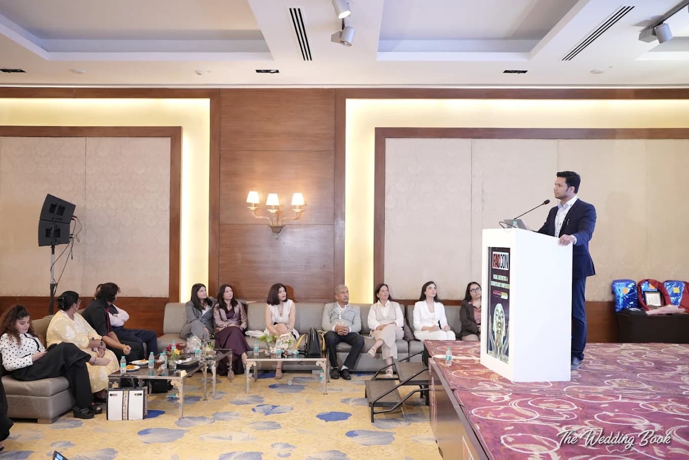 Dr. Pawan Goel presenting at a medical conference