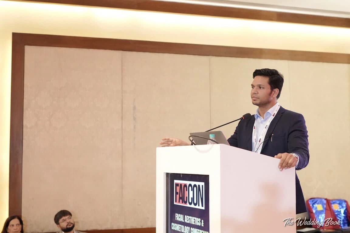 Dr. Pawan Goel presenting at the FACCON conference